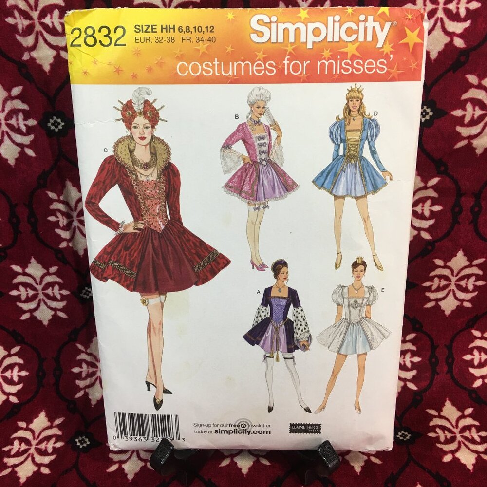 Simplicity Costumes For Misses Patterns Elaine Heigl Design